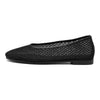 WODEN STB WOMENS Adeline Fishnet Ballerina 020 Black