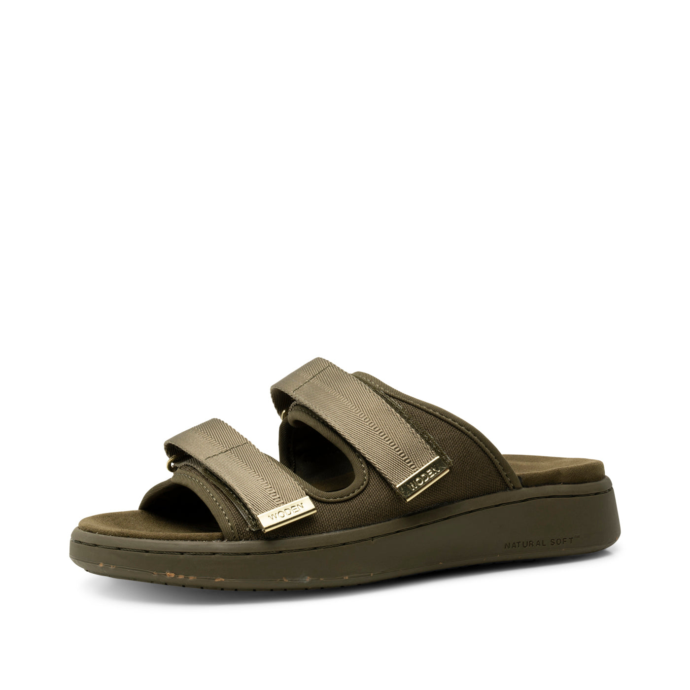 WODEN Asta Canvas Sandals 295 Dark Olive