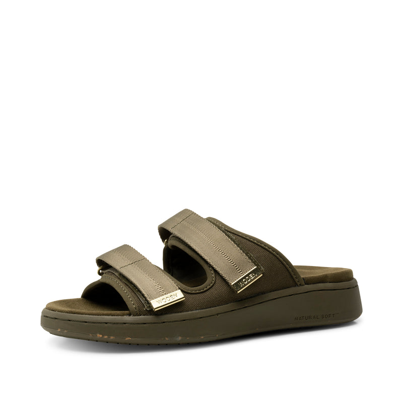 WODEN Asta Canvas Sandals 295 Dark Olive