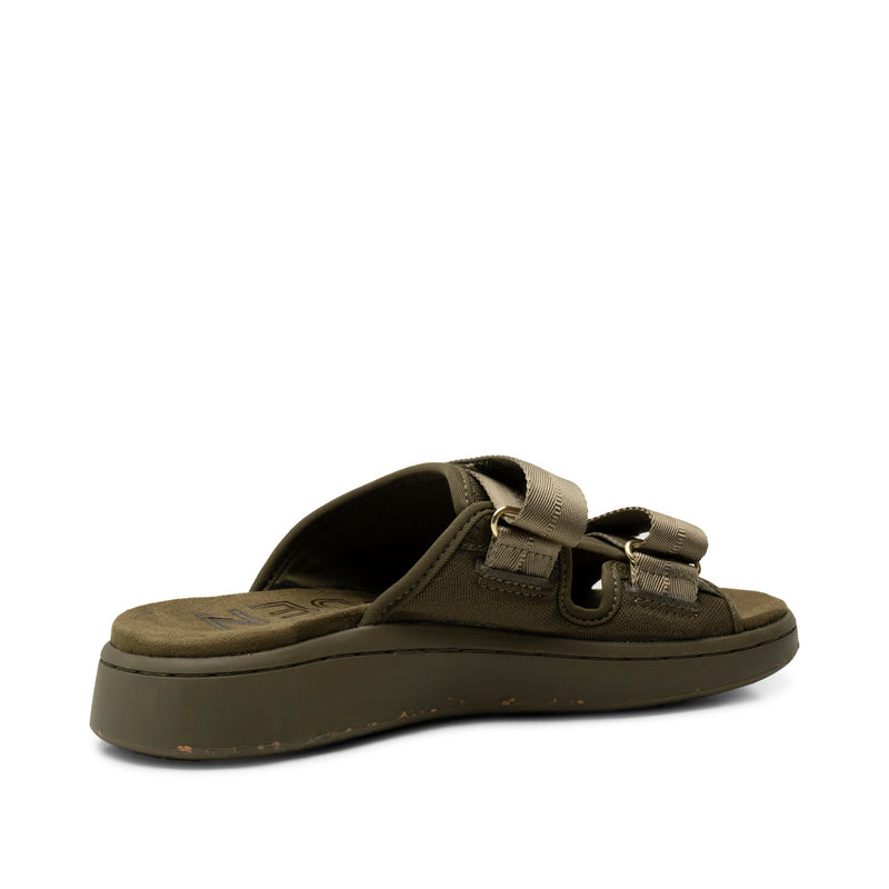 WODEN Asta Canvas Sandals 295 Dark Olive