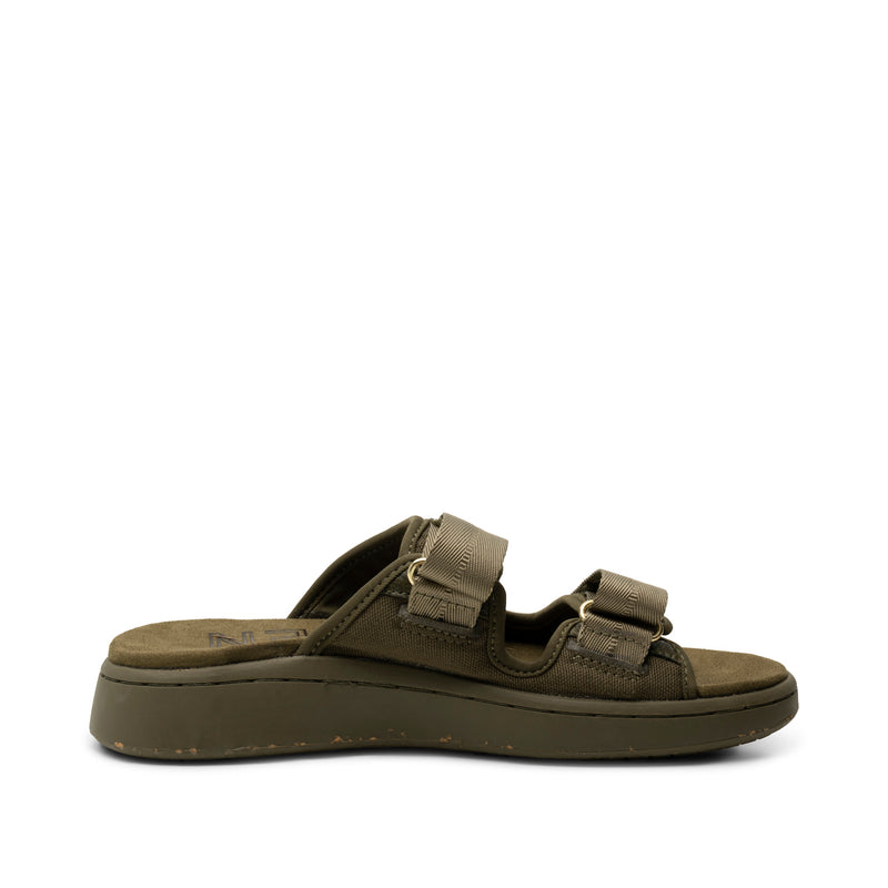 WODEN Asta Canvas Sandals 295 Dark Olive
