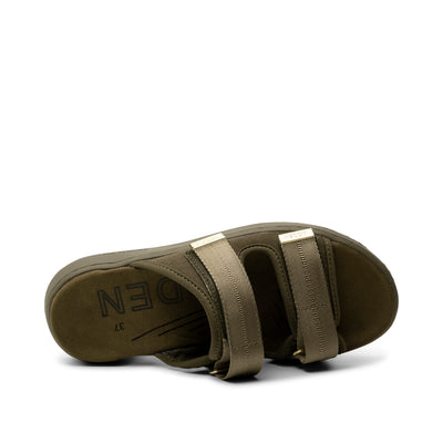 WODEN Asta Canvas Sandals 295 Dark Olive
