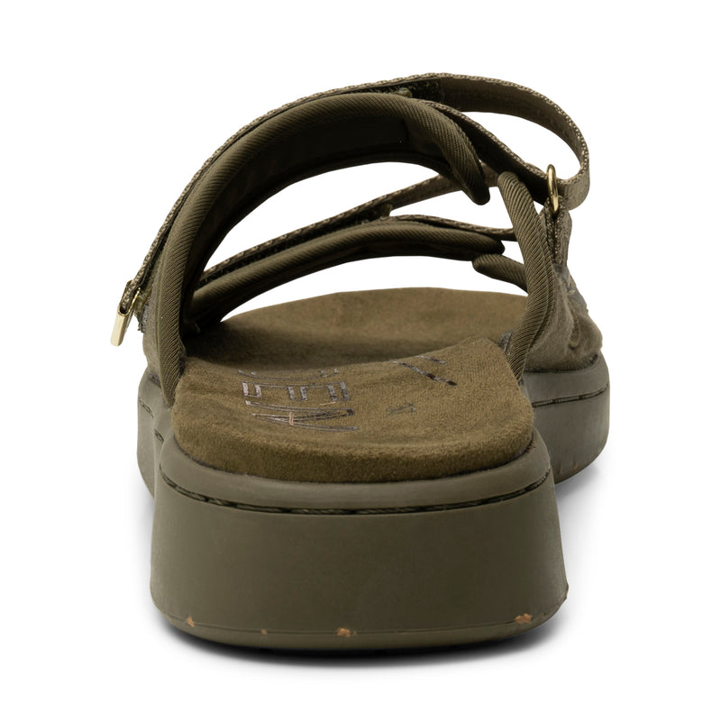 WODEN Asta Canvas Sandals 295 Dark Olive