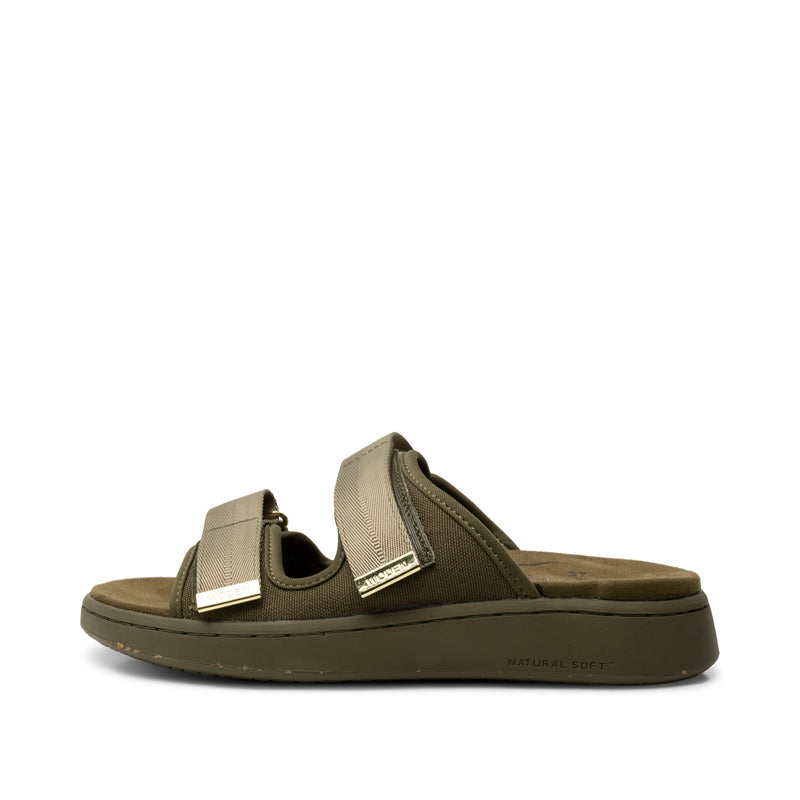 WODEN Asta Canvas Sandals 295 Dark Olive
