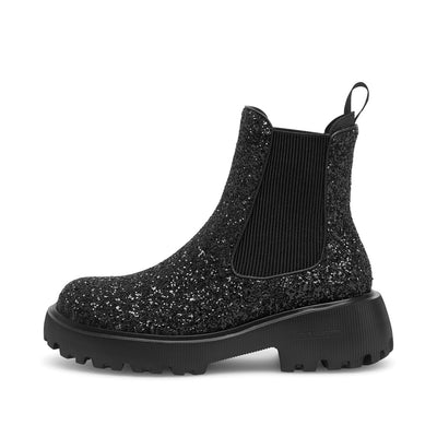 WODEN STB WOMENS Aya Glitter Boots 020 Black
