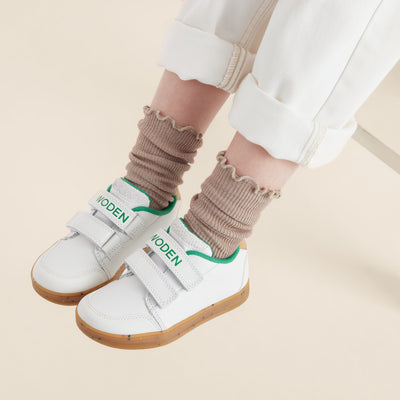 WODEN KIDS Billie Sneakers 879 White/Basil
