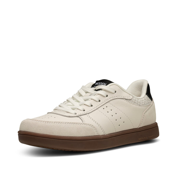 WODEN Bjork Mix Sneakers 846 Blanc De Blanc/Black