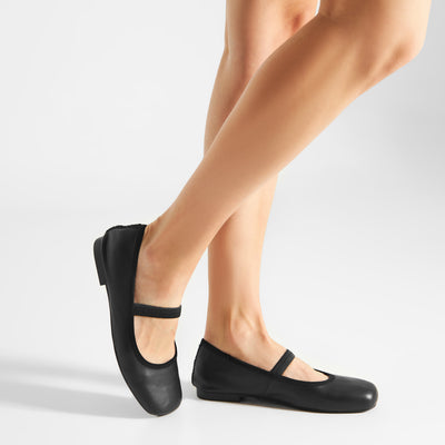 WODEN STB WOMENS Cath L Ballerina 020 Black