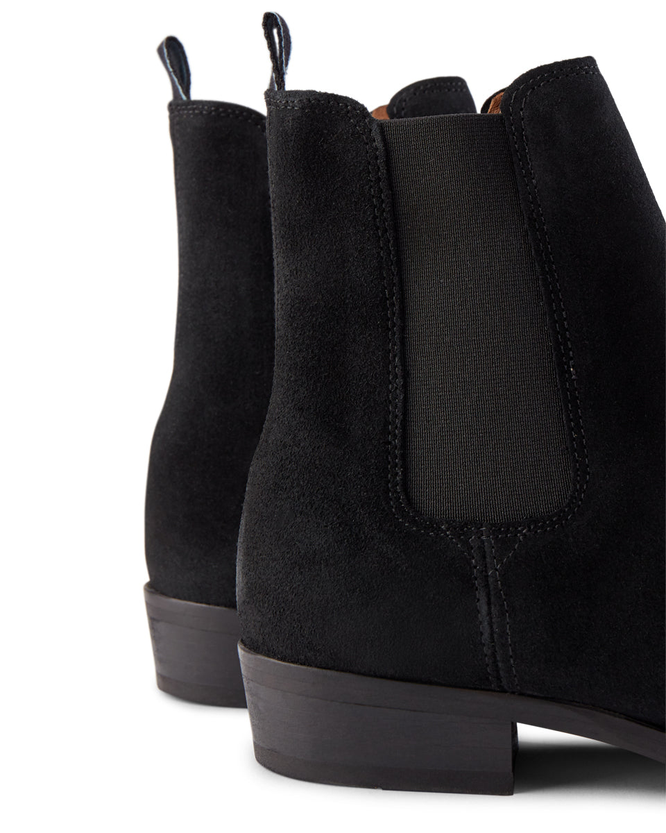 WODEN Eli chelsea boot suede Boots 110 BLACK
