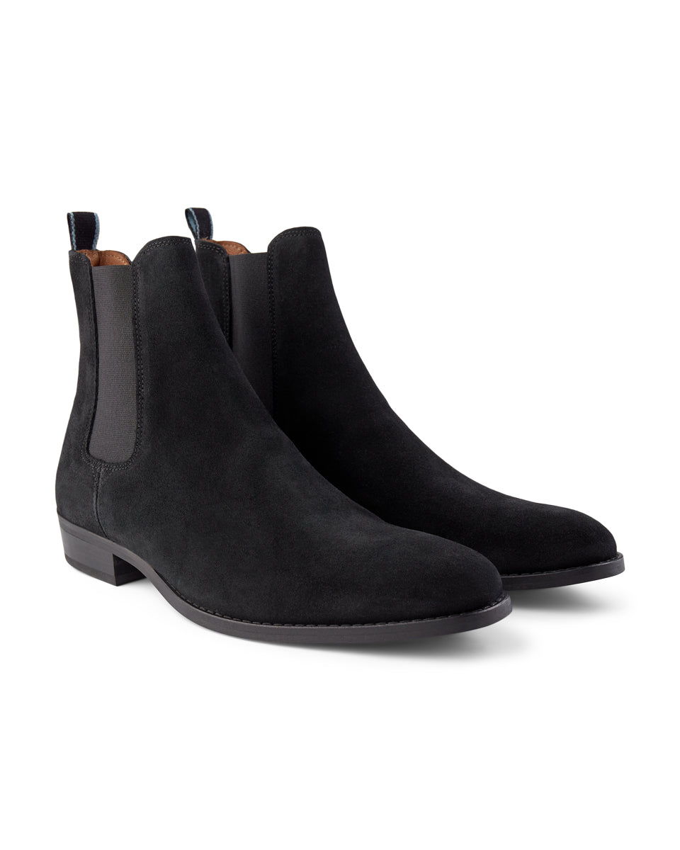 WODEN Eli chelsea boot suede Boots 110 BLACK