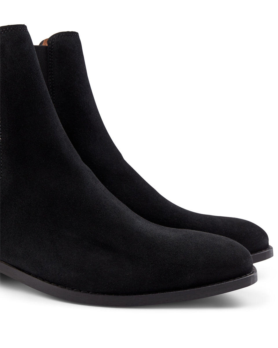 WODEN Eli chelsea boot suede Boots 110 BLACK