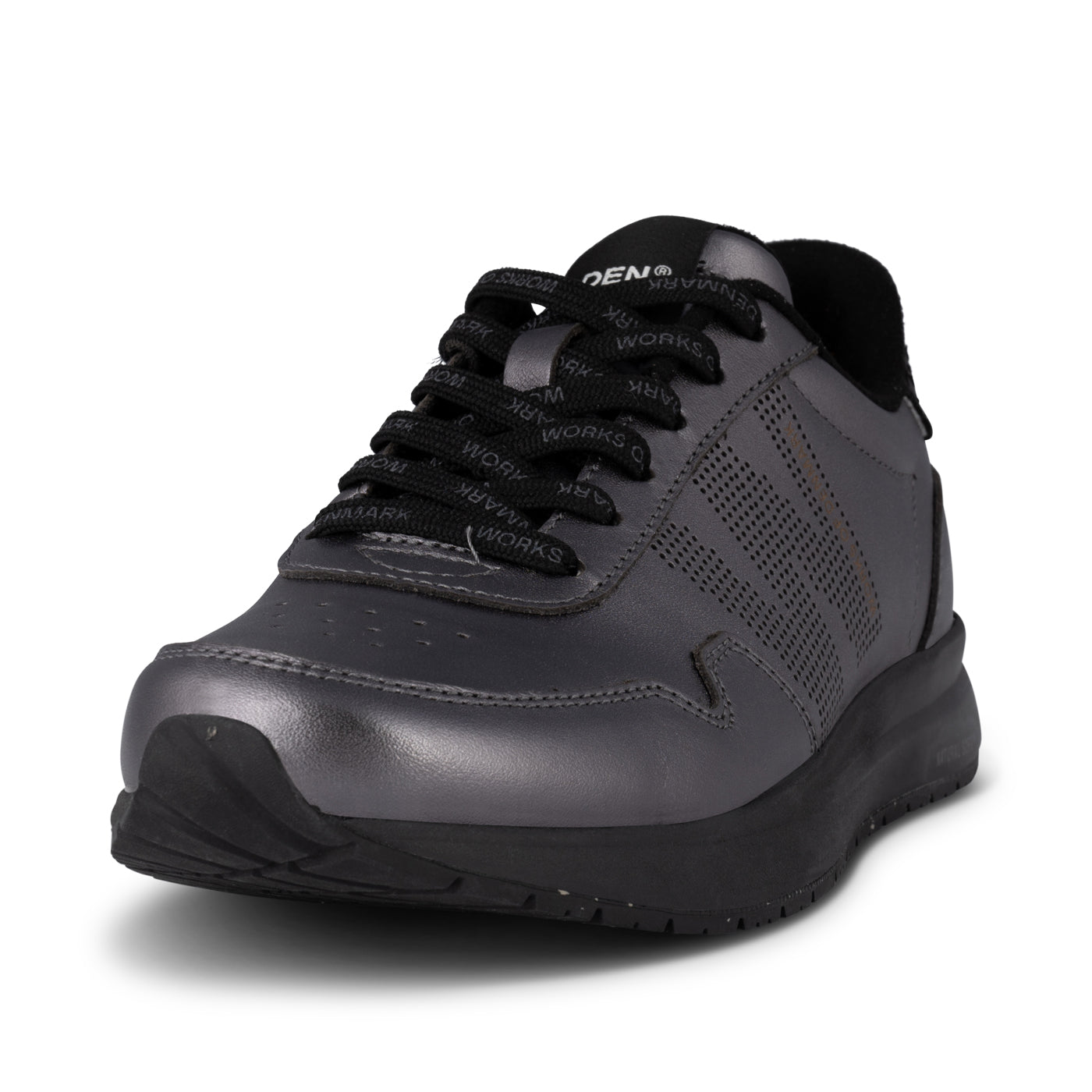WODEN JS_Nora Natural Soft Metallic Sneakers 047 Gunmetal