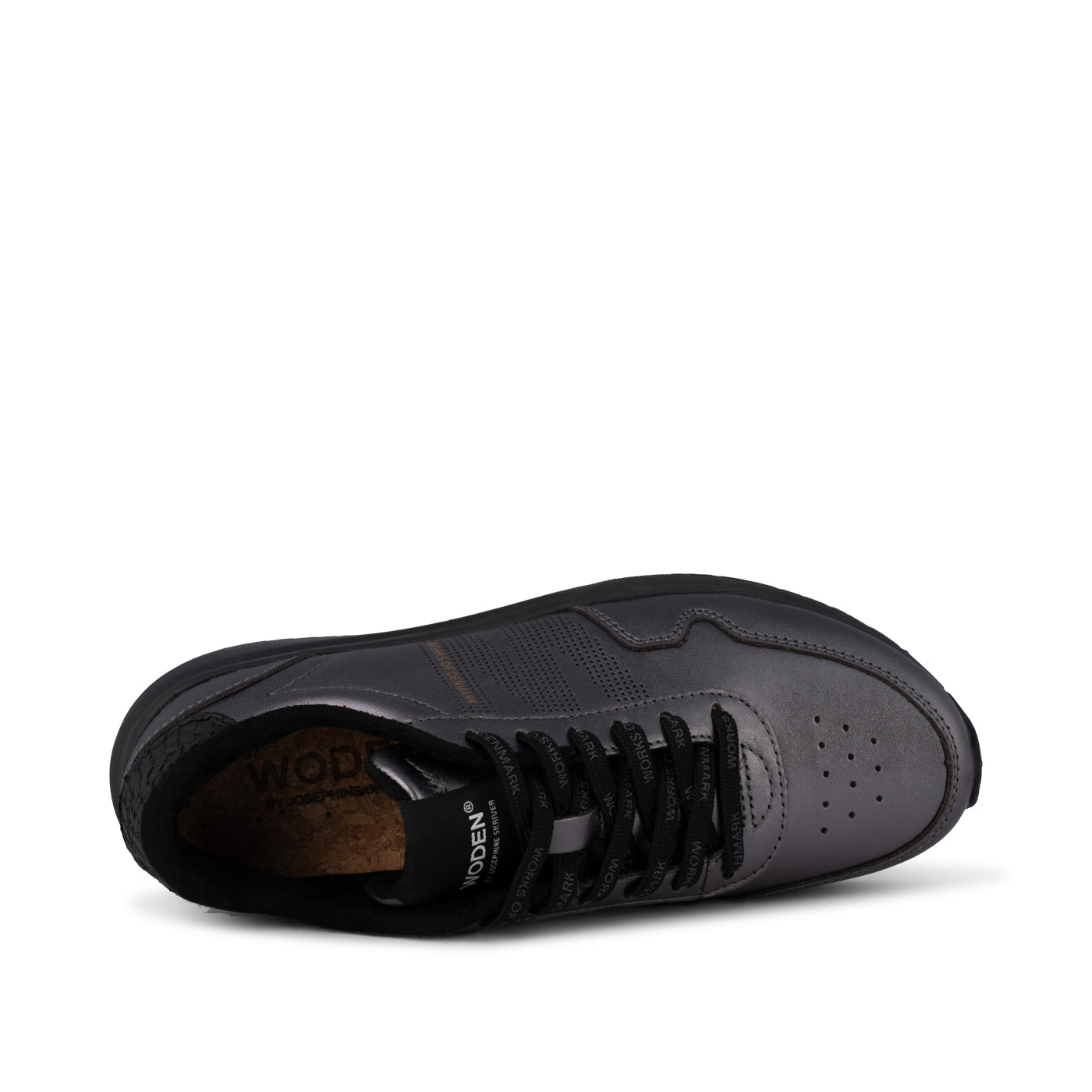 WODEN JS_Nora Natural Soft Metallic Sneakers 047 Gunmetal