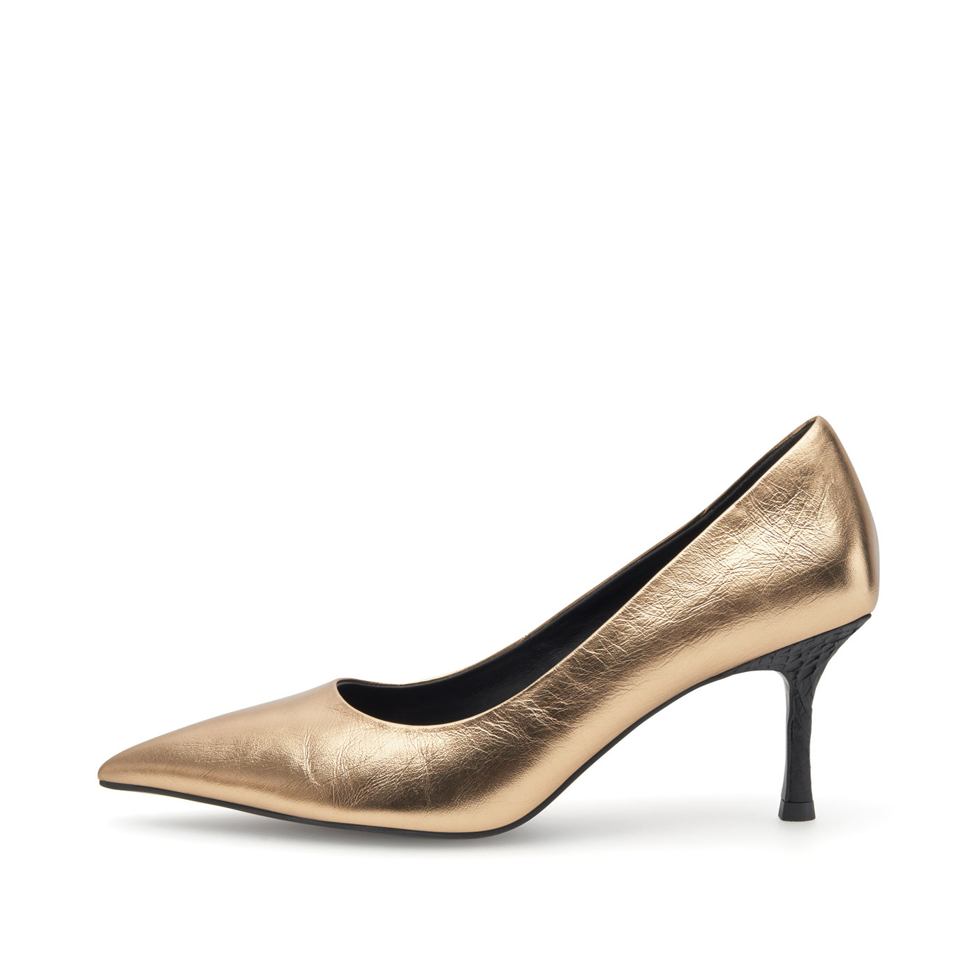 WODEN STB WOMENS Laura Metallic Heels 289 Dark Gold