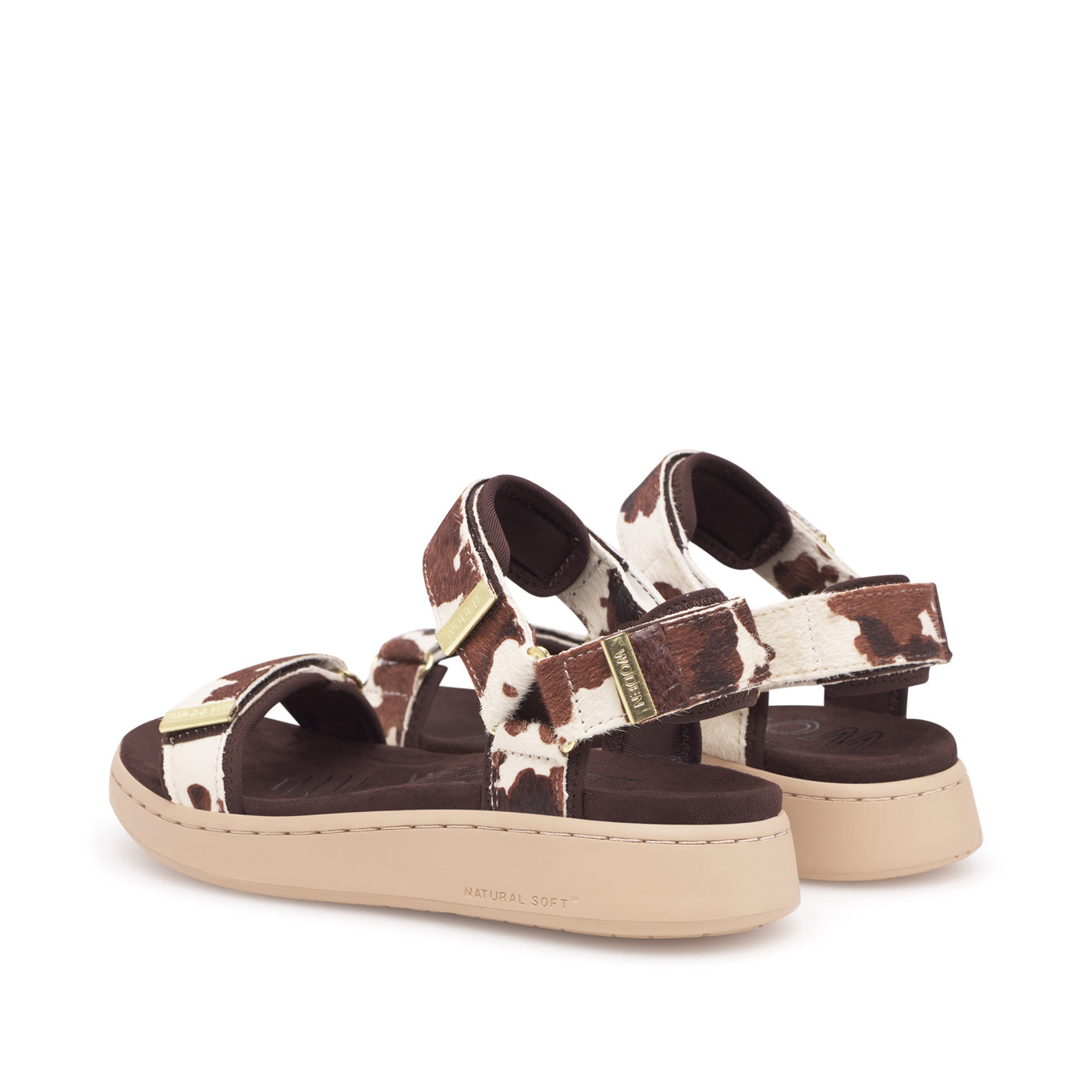 WODEN Line Animal Sandals 357 Cow