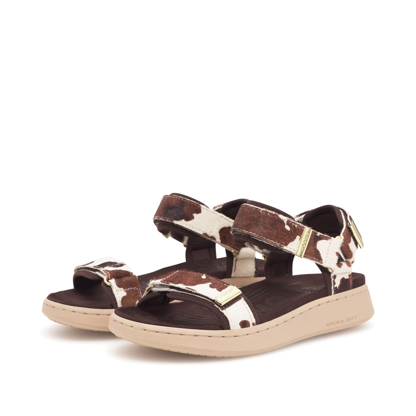 WODEN Line Animal Sandals 357 Cow