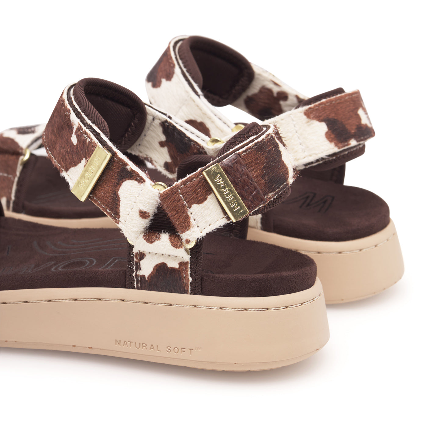 WODEN Line Animal Sandals 357 Cow