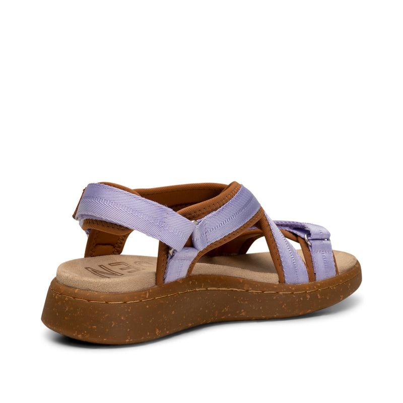 WODEN Line Cross Sandals 906 Orchid/Brown Sugar