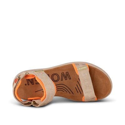 WODEN Line Heritage Sandals 852 Coffee Cream