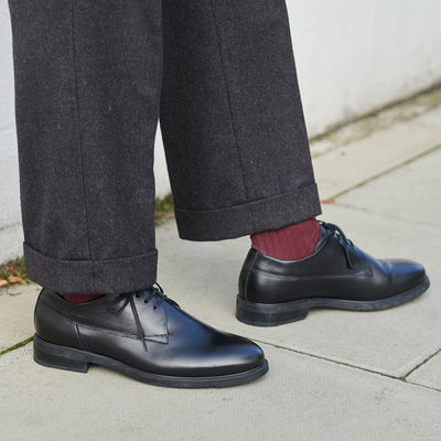 WODEN Linea shoe leather Shoes 110 BLACK