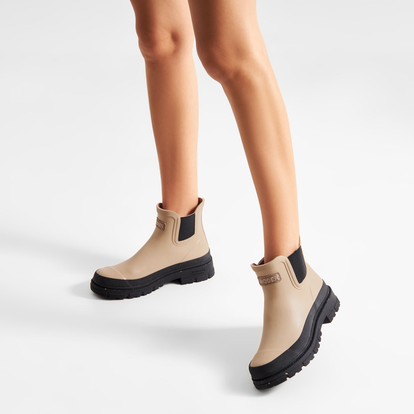 WODEN Liv Waterproof Rubber Boots 852 Coffee Cream