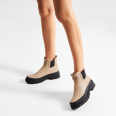 WODEN Liv Waterproof Rubber Boots 852 Coffee Cream