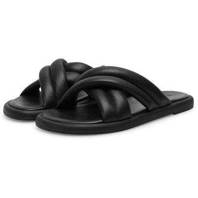 WODEN STB WOMENS Lotta Cross Mule Sandals 020 Black