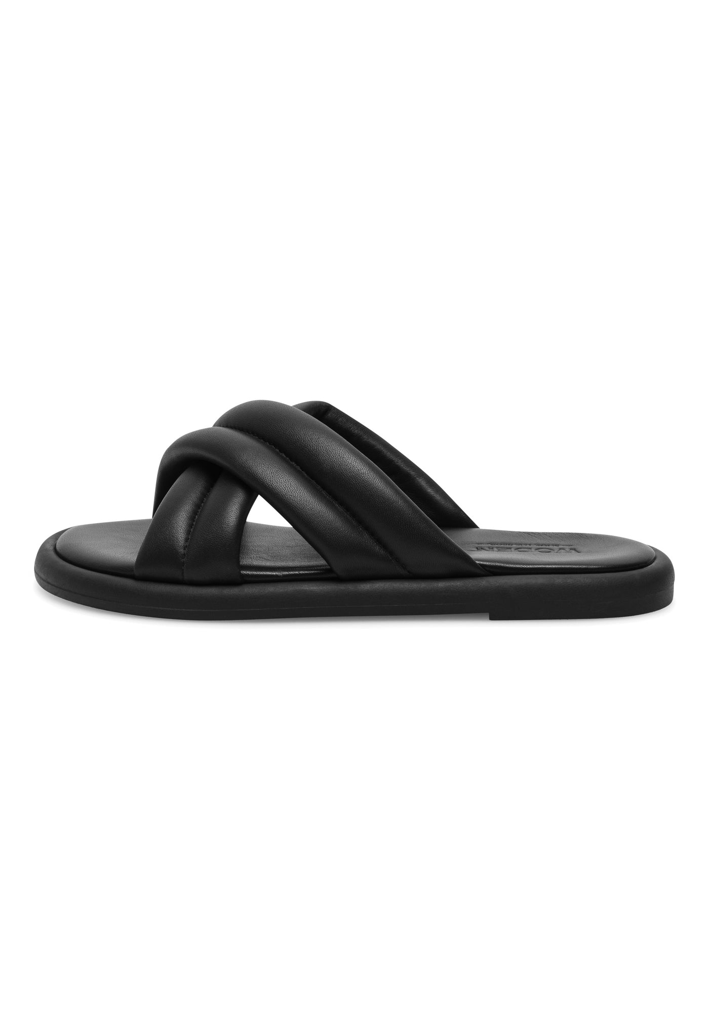 WODEN STB WOMENS Lotta Cross Mule Sandals 020 Black