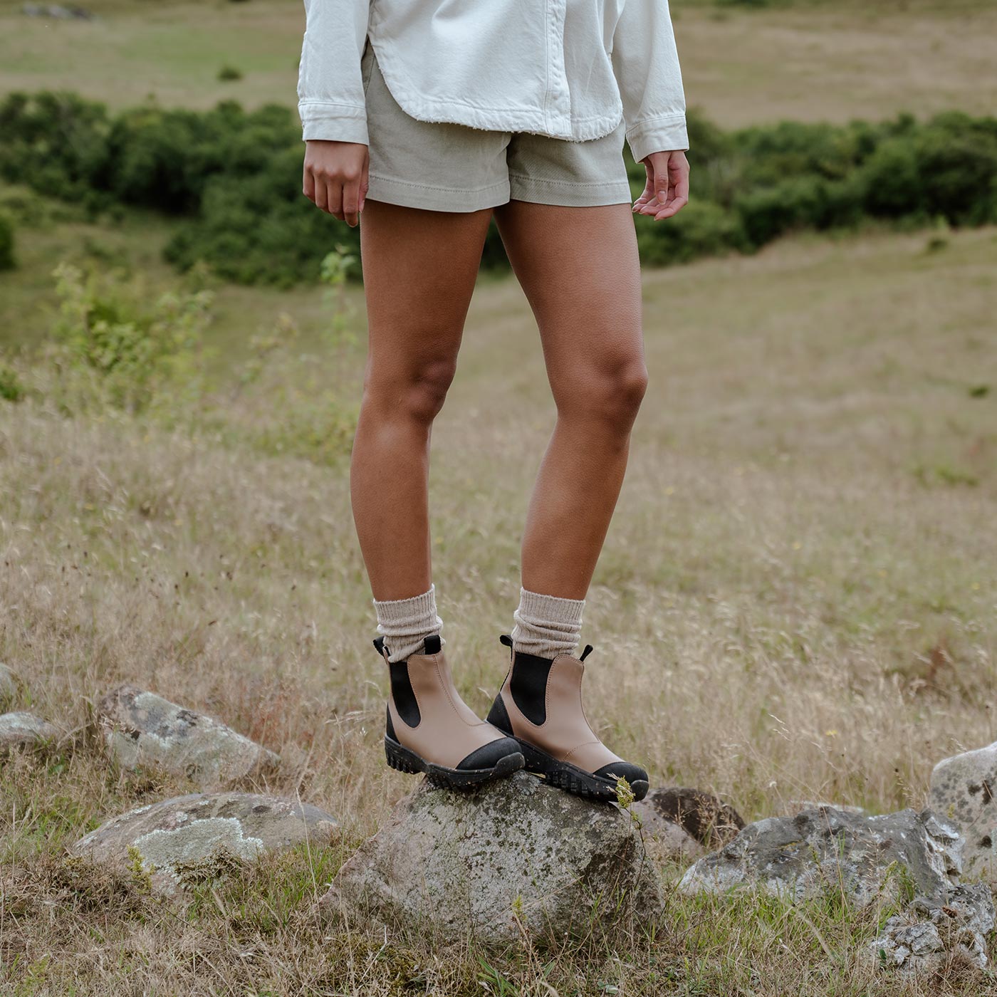 WODEN Magda Track Waterproof Rubber Boots 069 Latte