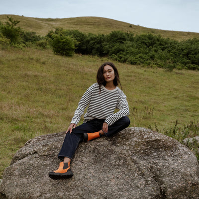 WODEN Magda Track Waterproof Rubber Boots 860 Pumpkin