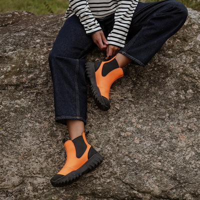 WODEN Magda Track Waterproof Rubber Boots 860 Pumpkin