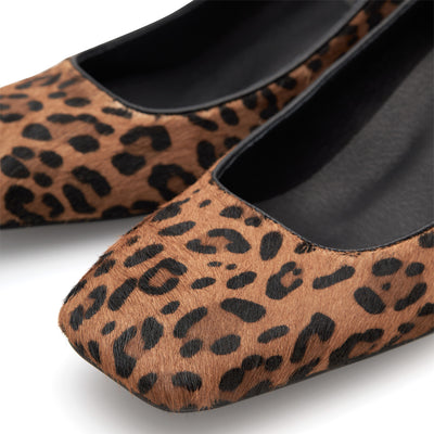 WODEN STB WOMENS Marie Low Leo Heels 327 Leopard