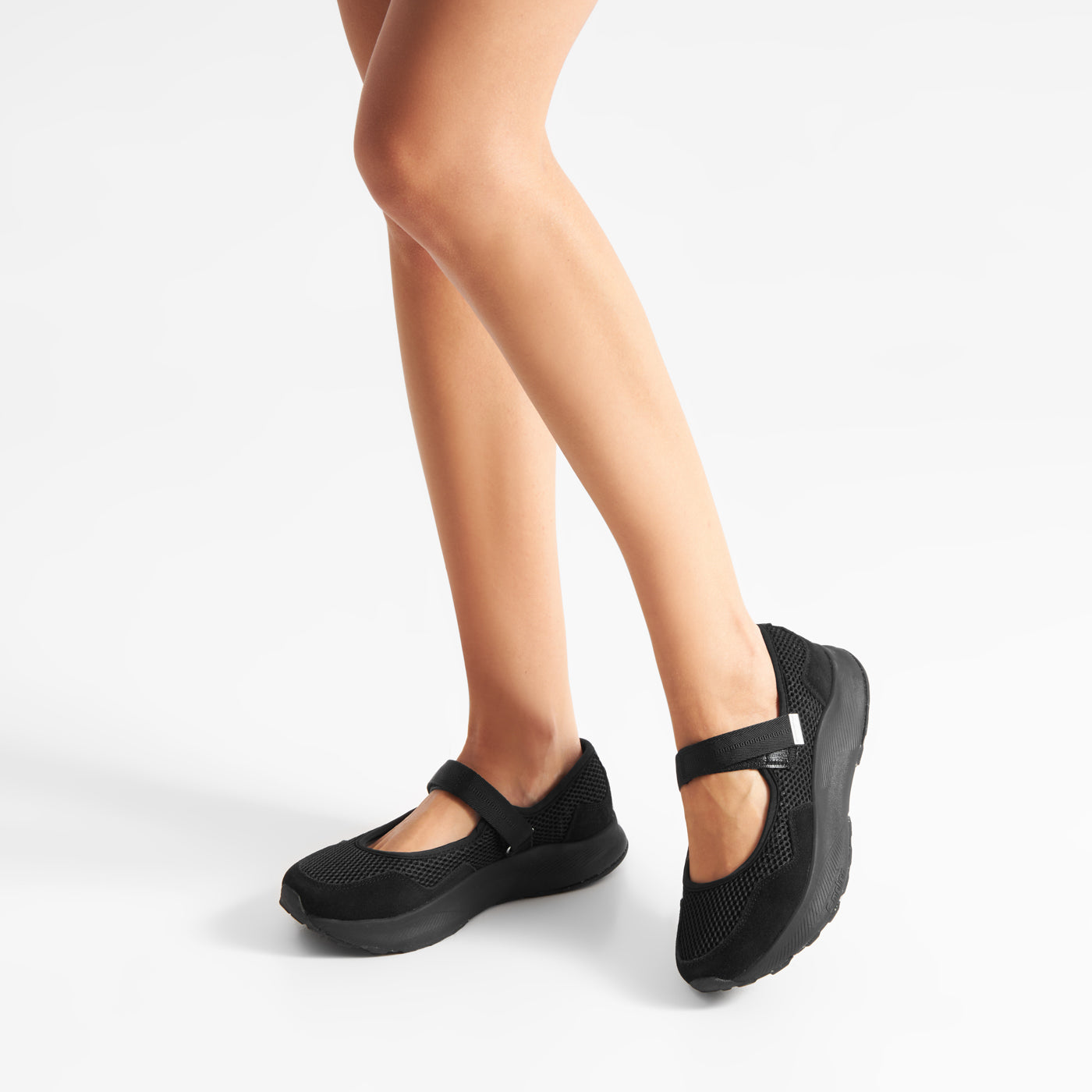 WODEN Mary Mesh Ballerina 020 Black