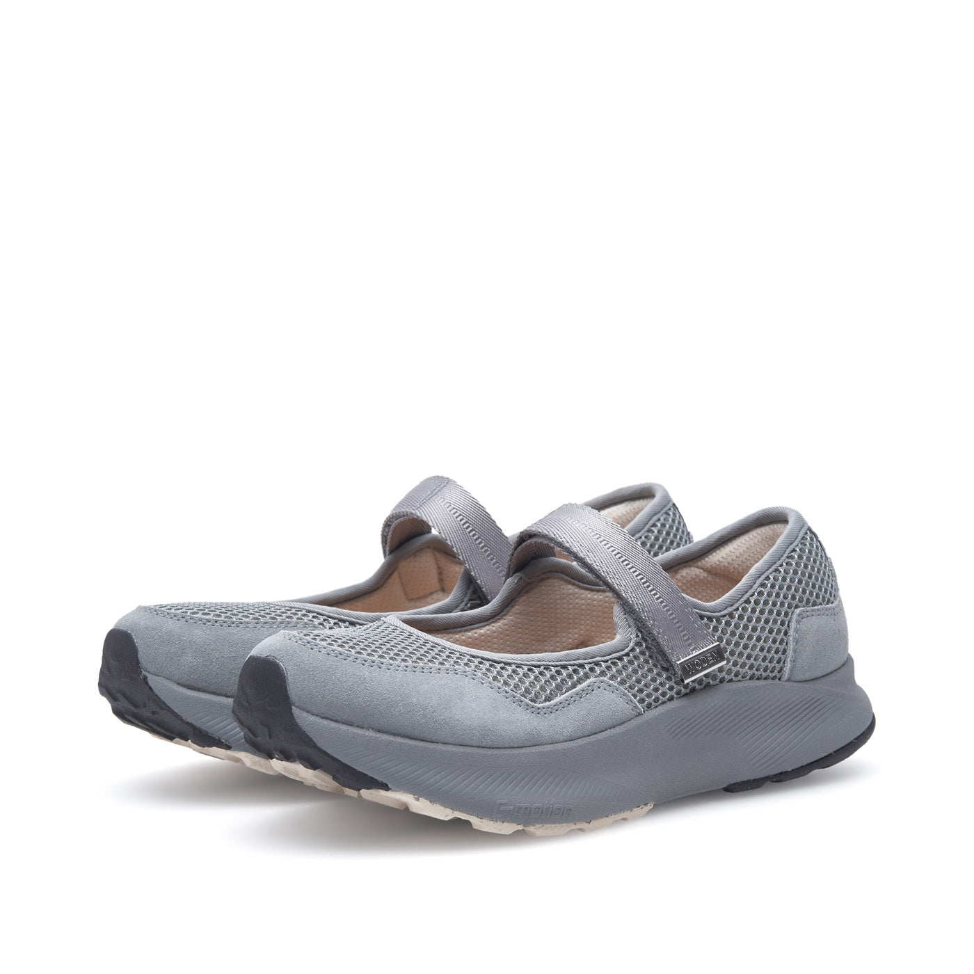 WODEN Mary Mesh Ballerina 040 Autumn Grey