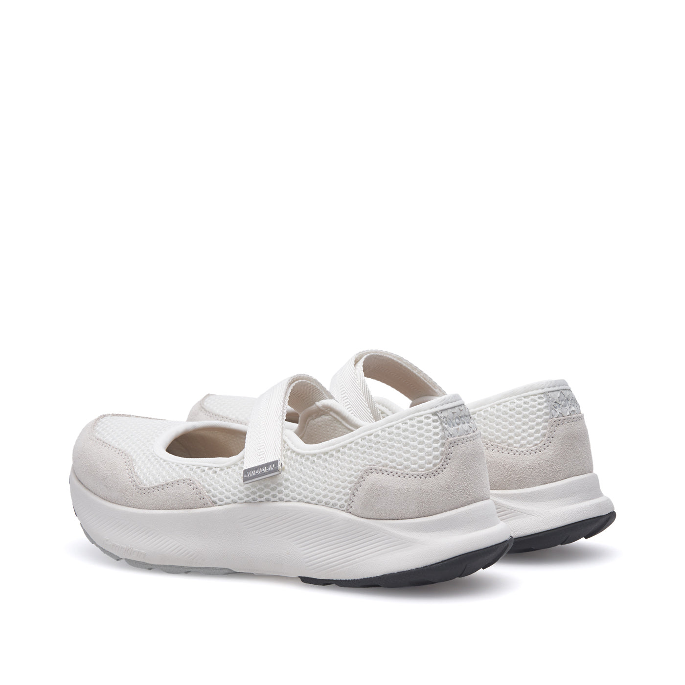 WODEN Mary Mesh Ballerina 511 Blanc de Blanc