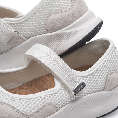 WODEN Mary Mesh Ballerina 511 Blanc de Blanc