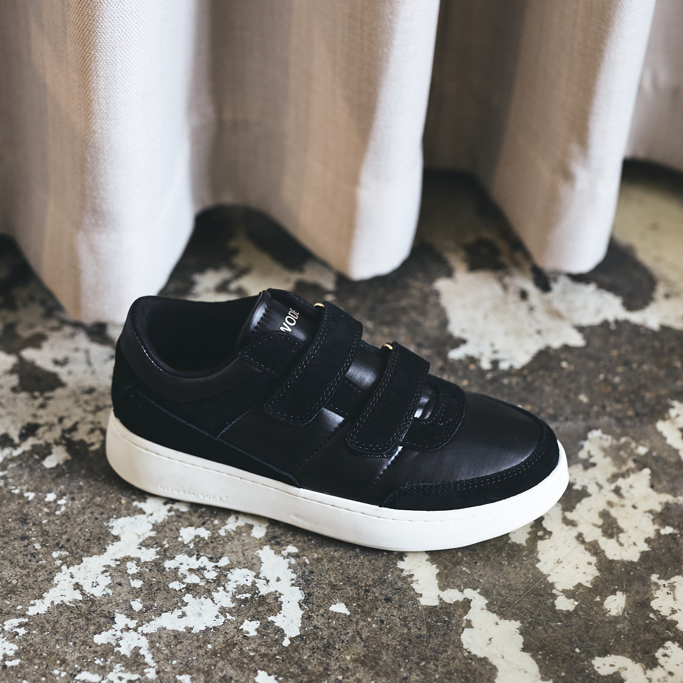 WODEN Monica Metallic Nylon Sneakers 020 Black