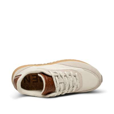 WODEN Nellie Vintage Sneakers 820 Blanc De Blanc/Beige