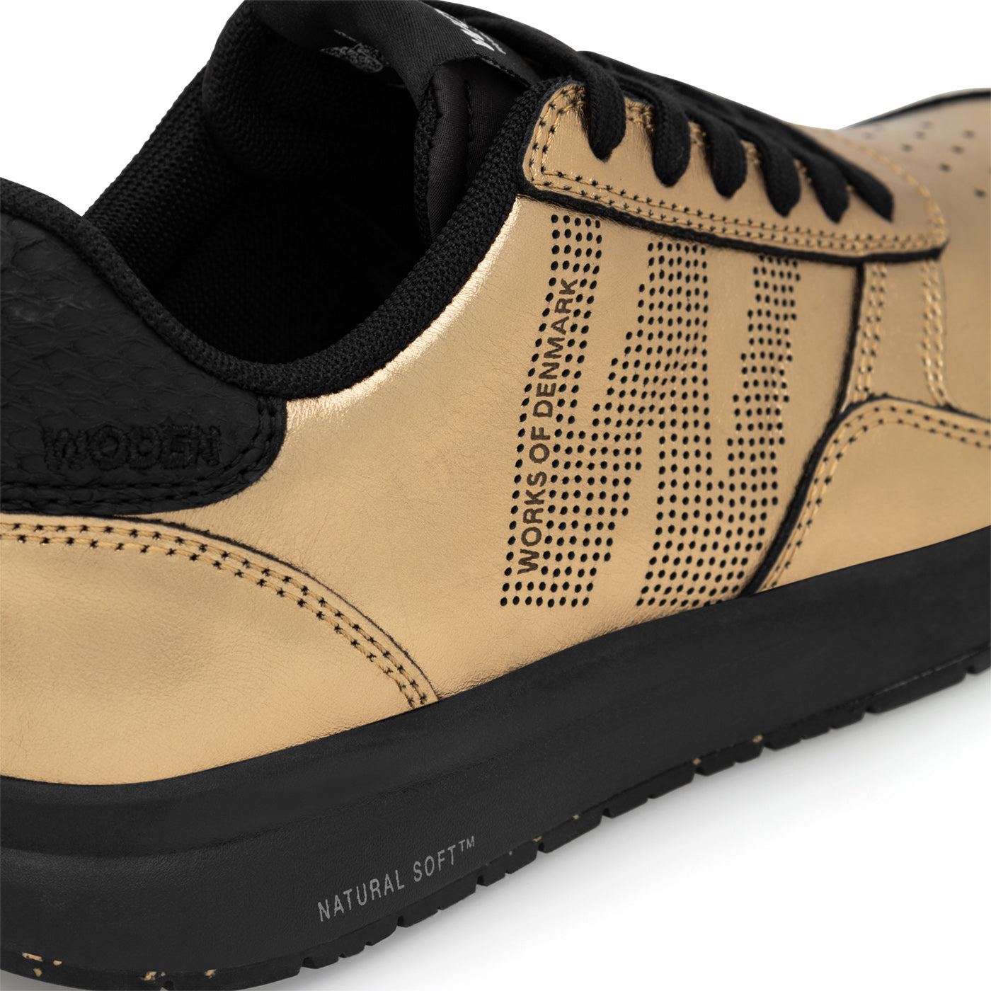 WODEN Nicoline Metallic Sneakers 289 Dark Gold