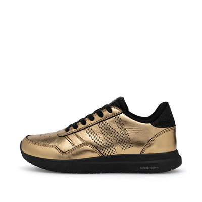 WODEN Nicoline Metallic Sneakers 289 Dark Gold