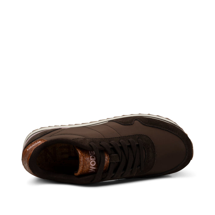 Nora III Leather Plateau - Chocolate – wodenstore.nl