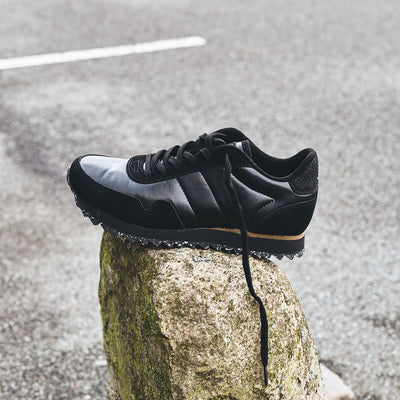 WODEN Nora III Metallic Nylon Sneakers 020 Black