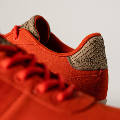 WODEN Nora III Suede Plateau Sneakers 799 Neon Red
