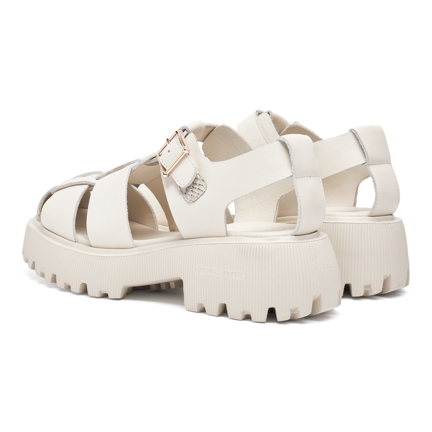WODEN STB WOMENS Posey Fisherman Sandals 813 Ivory