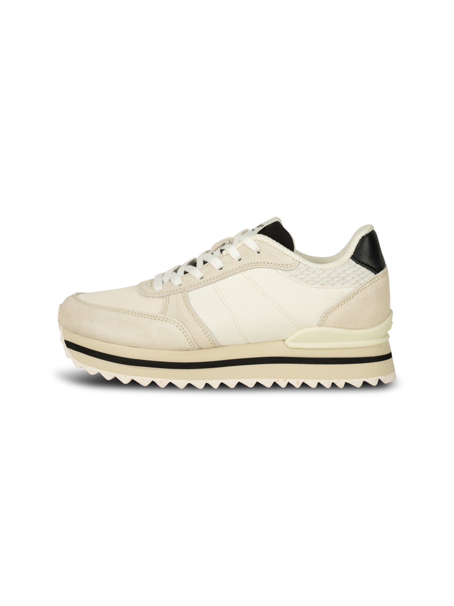 Zwarte sneakers met plateauzool sale
