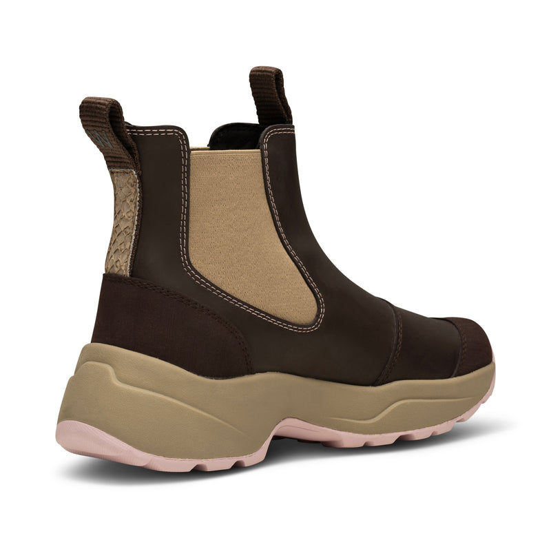 WODEN Siri Waterproof Rubber Boots 1000 Chocolate/Light Lilac