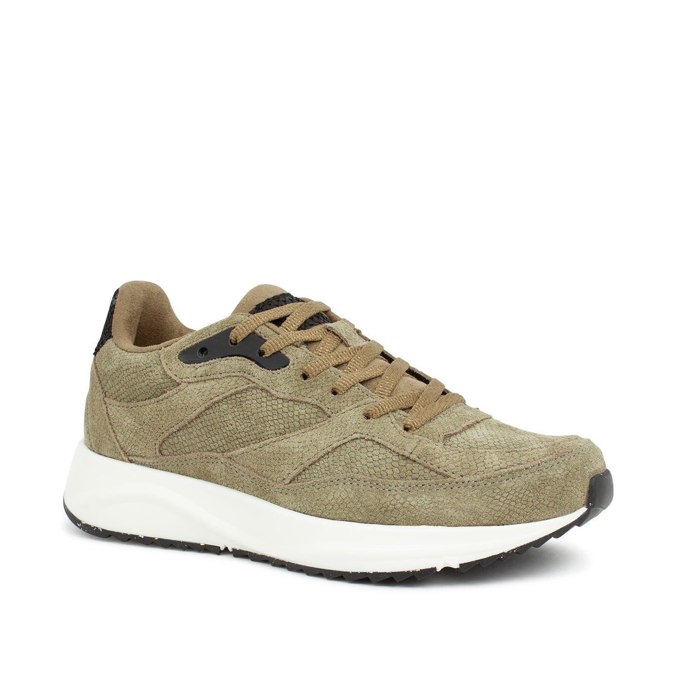 WODEN Sophie Snake Suede II Sneakers 581 Lizard Green