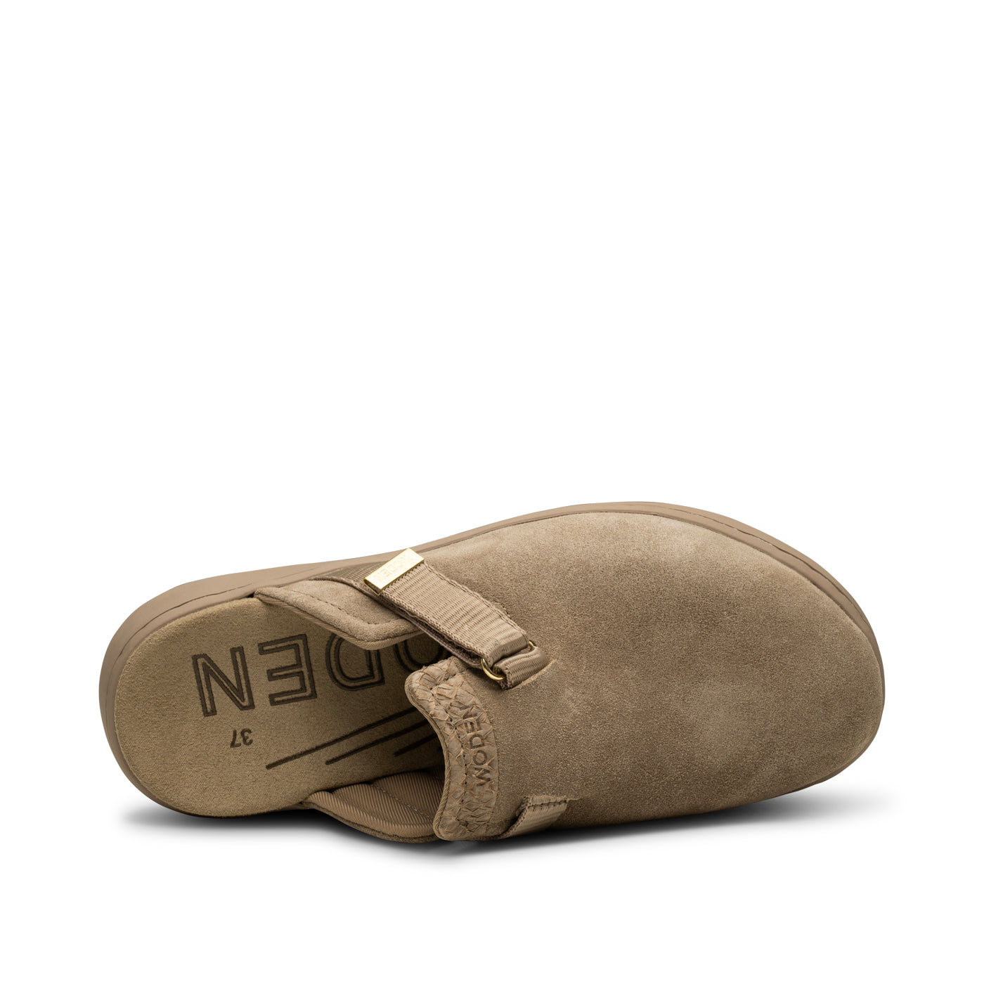 WODEN Vega Clog Suede Sandals 776 Silver Mink