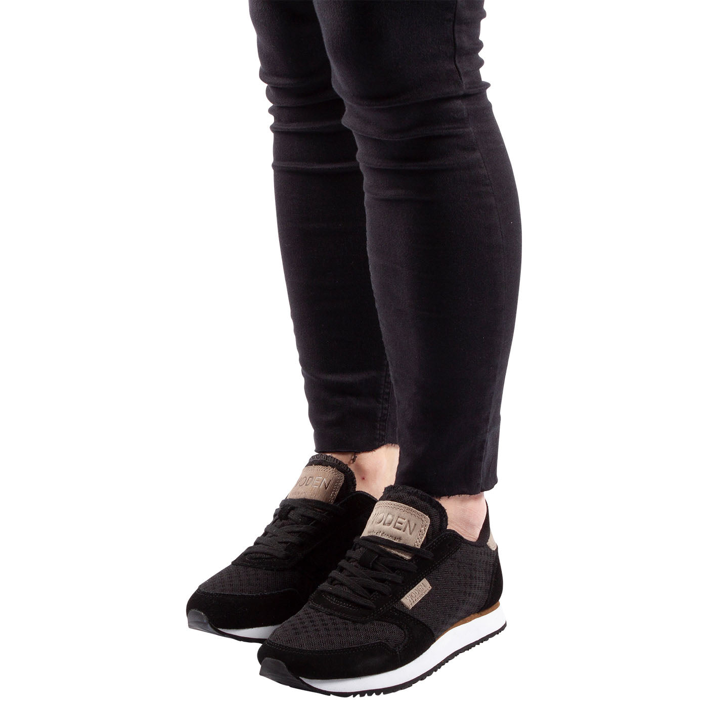 WODEN Ydun Suede Mesh Sneakers 020 Black