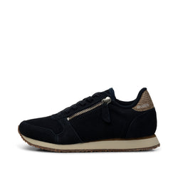 WODEN Ydun Suede Zipper Sneakers 009 Dark Navy